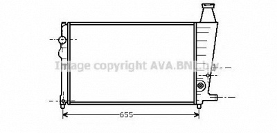 AVA QUALITY COOLING cn2011 -  Радиатор, охлаждение двигателя